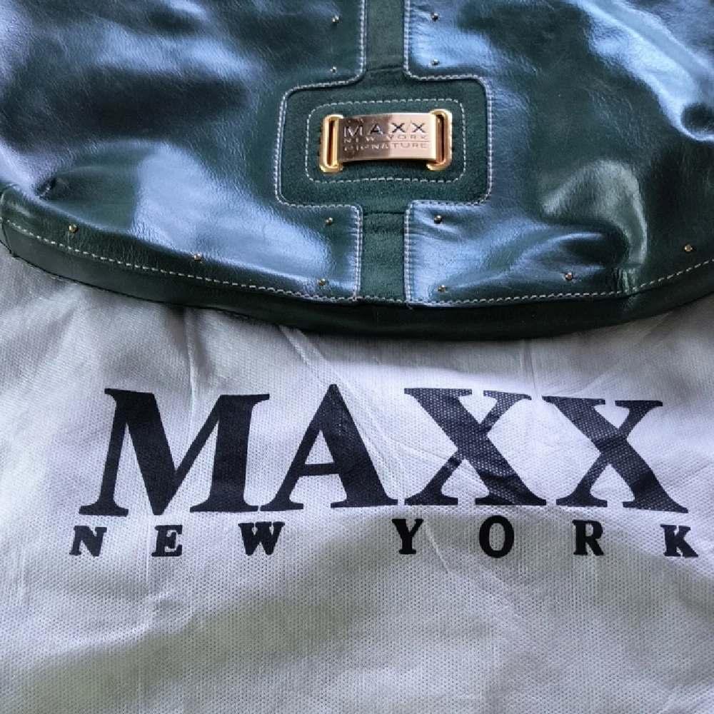 Maxx New York Forest Green Hobo Bag, Dust Bag Included, EUC